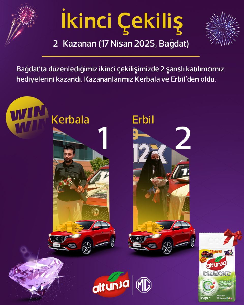 السحب الثاني – 2 فائزين (17 أبريل 2025، بغداد)