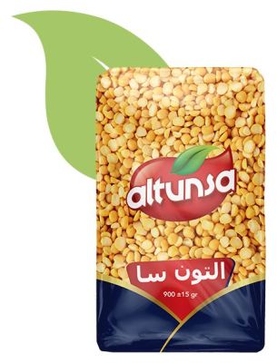 البازلاء الصفراء المجروشة