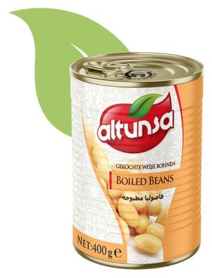 فاصوليا مطبوخة معلبة